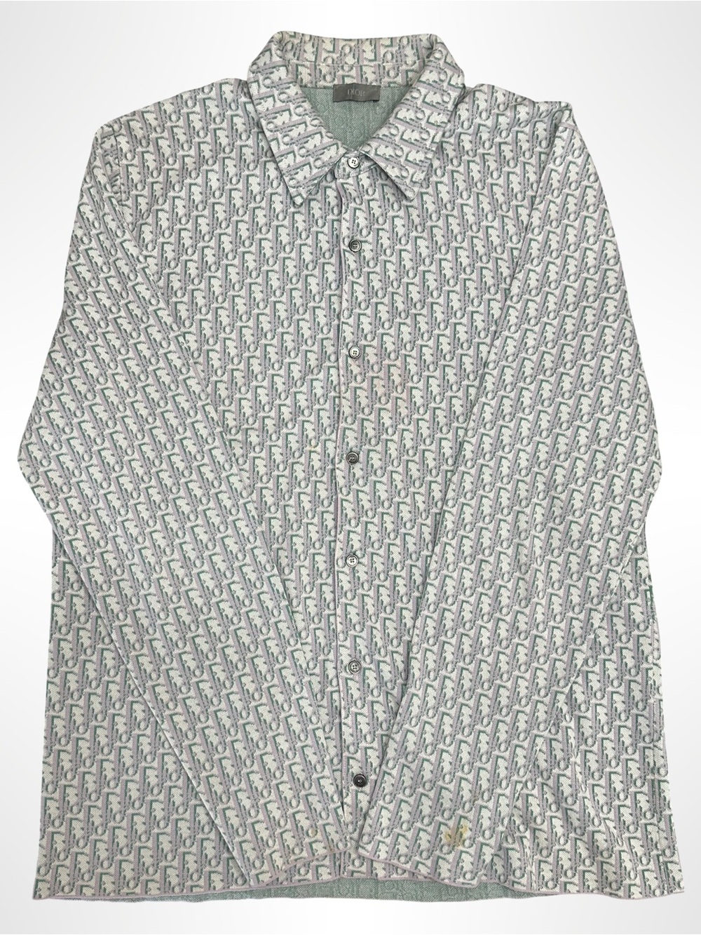 Authentic DIOR Oblique Jacquard Knit Shirt